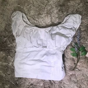 White peasant top worn once very stretchy